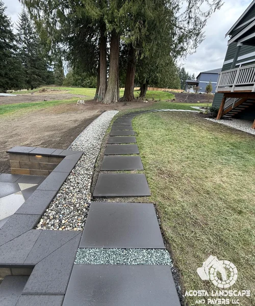 Multi-Tiered Patio, Fire Pit & Integrated Outdoor Living Design in Bothell 